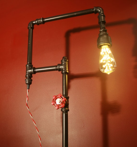 Items similar to Industrial Pipe Lamp on Etsy