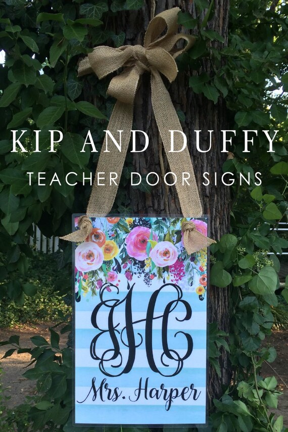 Teacher Sign Dorm Door Sign Dorm Deco Etsy
