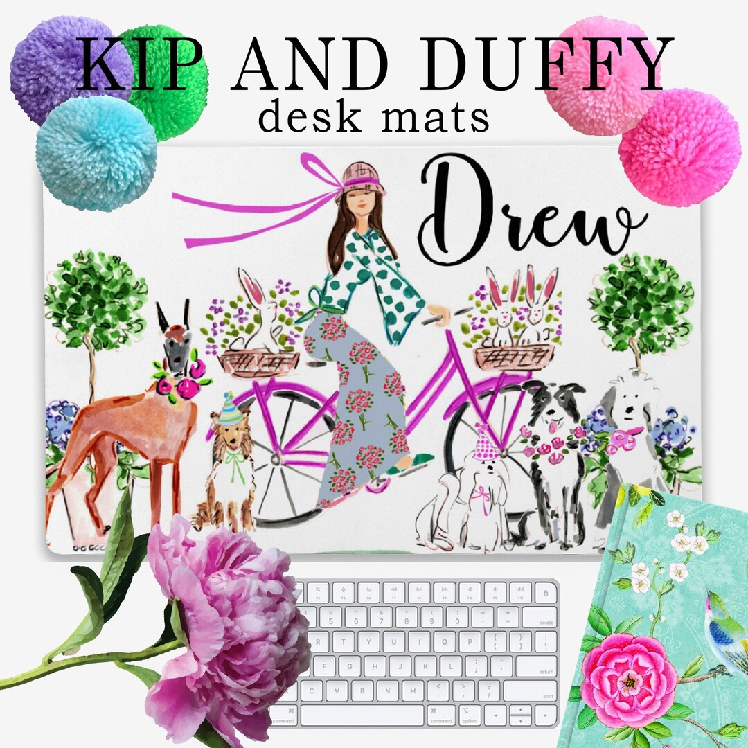 Large Personalized Desk Mat Spring Desk Mat Desk Decor - Etsy