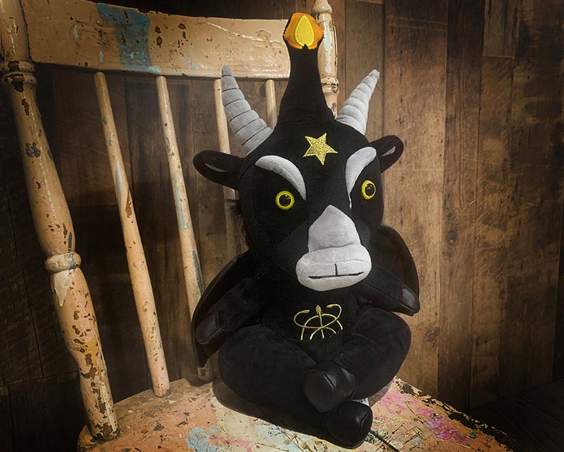 Baphomet Plush Goat Occult Goth 