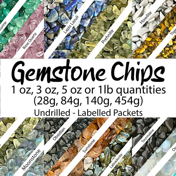 Wholesale Crystal Gravel | Gemstone Chips | 1oz 3oz 5 oz 1lb | Undrilled for Crafts/Candles/Spell Jars