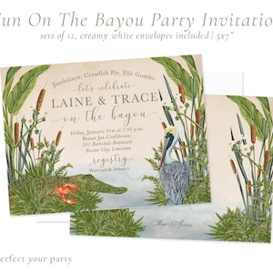On the Bayou Party Invitation | Louisiana Bayou | Louisiana Engagement | Couples Shower | Birthday | Retirement | Bayou Party