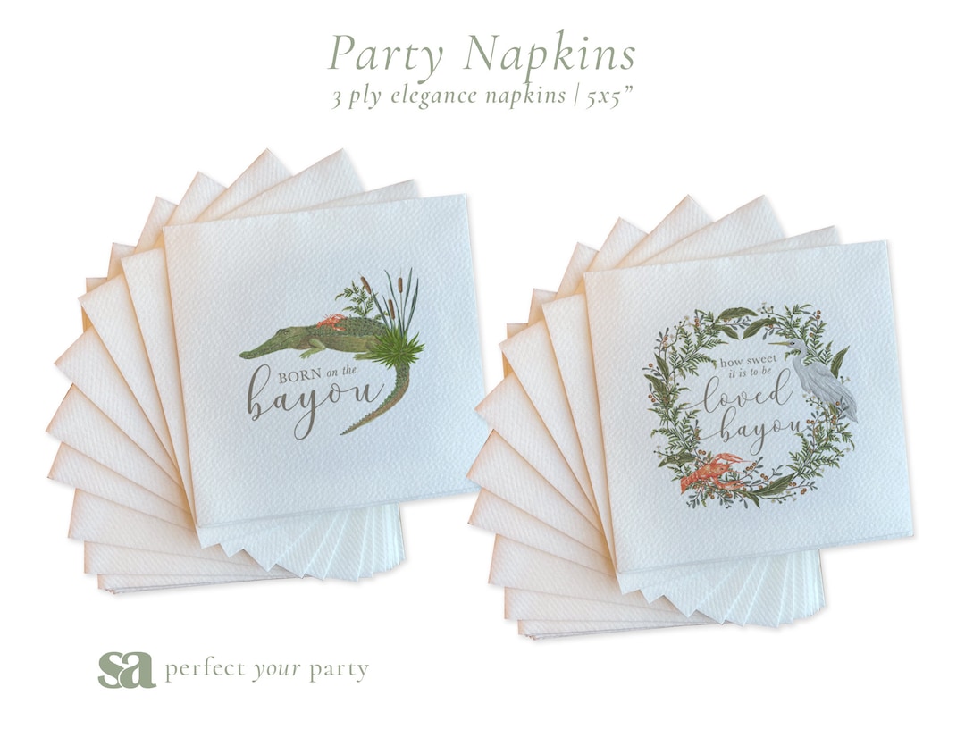 Louisiana Bayou Party Party Napkins Pack of 20 Napkins Etsy