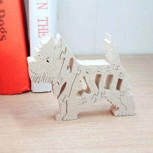 Westie West Highland Terrier Indoor Small Wooden Ornament Best Birthday Present Perfect Christmas