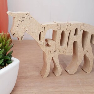 Goat Wooden Gift For The One Fanatic In Your Life Best Wife  Or Perfect Christmas Present