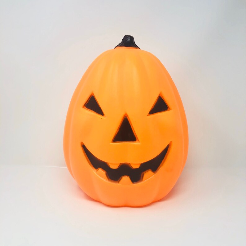 Vintage Pumpkin Jack O Latern Blowmold Lighted Halloween Blow Mold