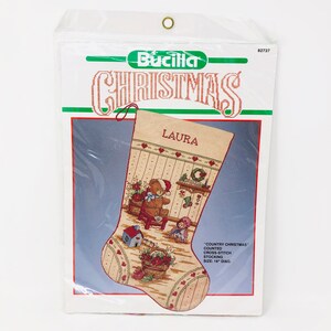 Bucilla Counted Cross Stitch Adapted from Elizabeth Golz Rush Design Rose and Nightingale Opened But Complete 9.5 by 8.5 Inches 43592