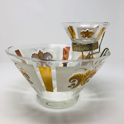Vintage Chip and Dip Bowl Mid Century Etsy
