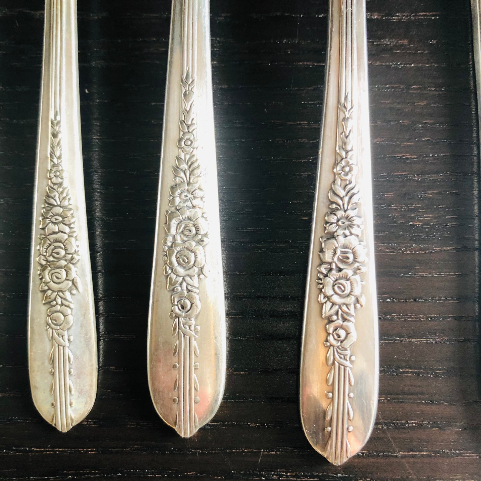 Vintage Nobility Plate 1939 Royal Rose Silver Plate Flatware Etsy