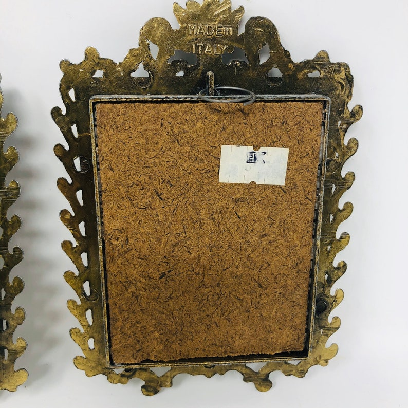 Vintage Ornate Brass Picture Frames Etsy