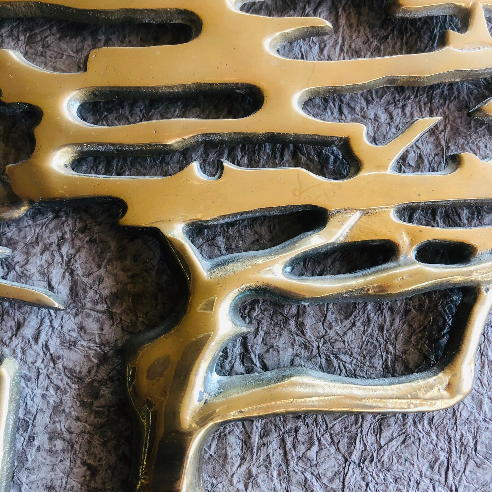 Vintage Brass Tree Wall Hanging Bonsai Tree Mid Century Etsy Canada