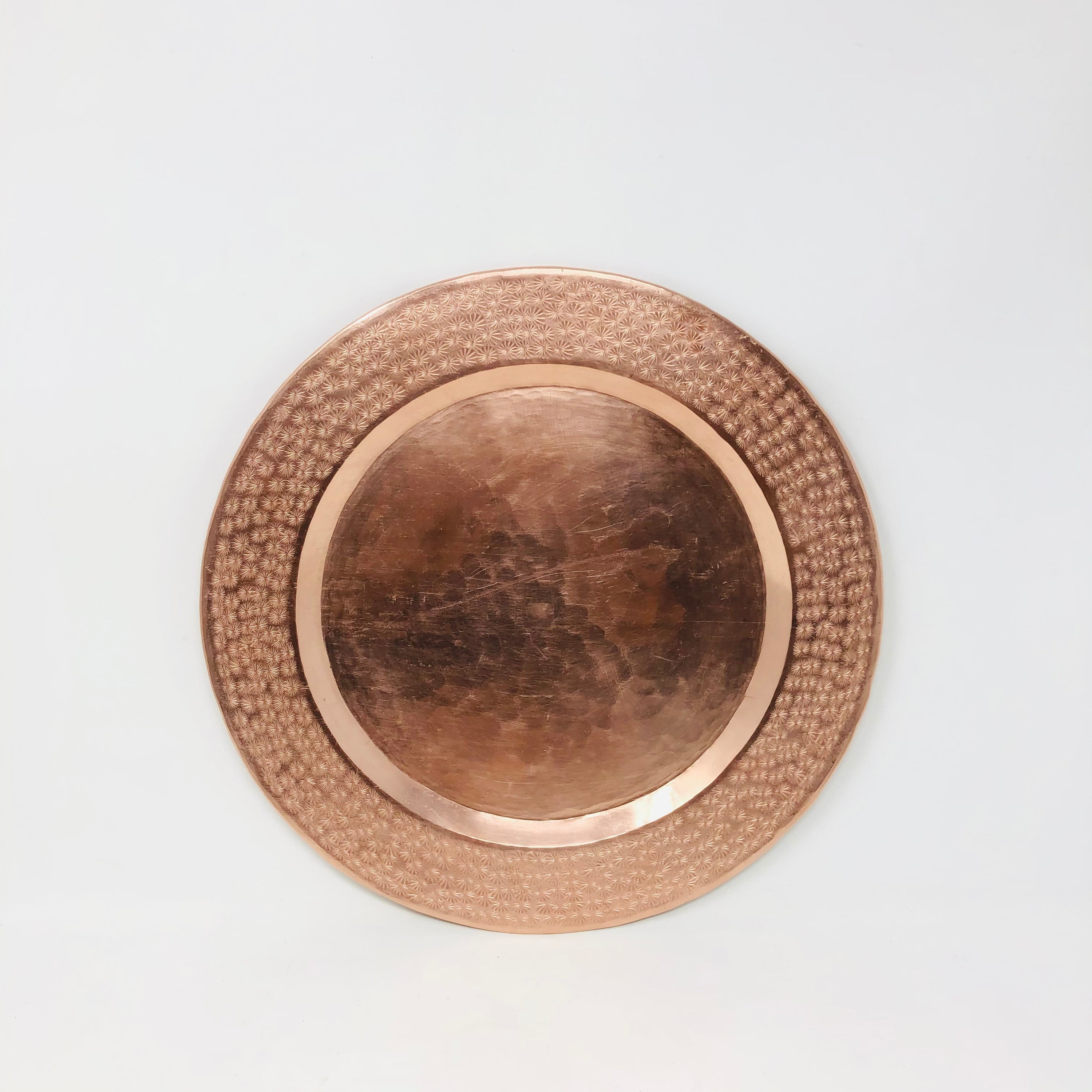 Beautiful Designs 4 inch Round Copper Plate 