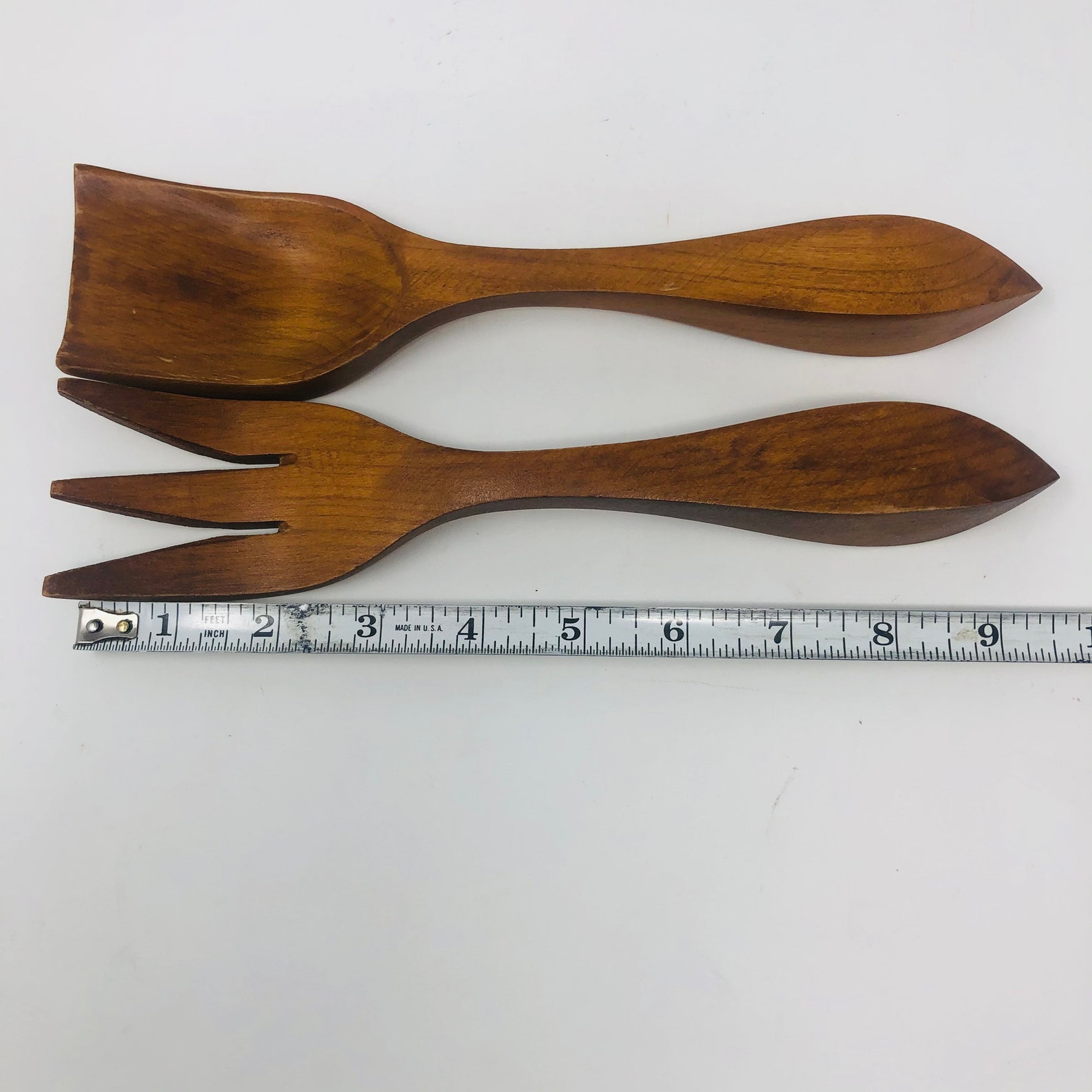 Vintage Salad Set Fork and Spoon Woodcroftery France Etsy UK