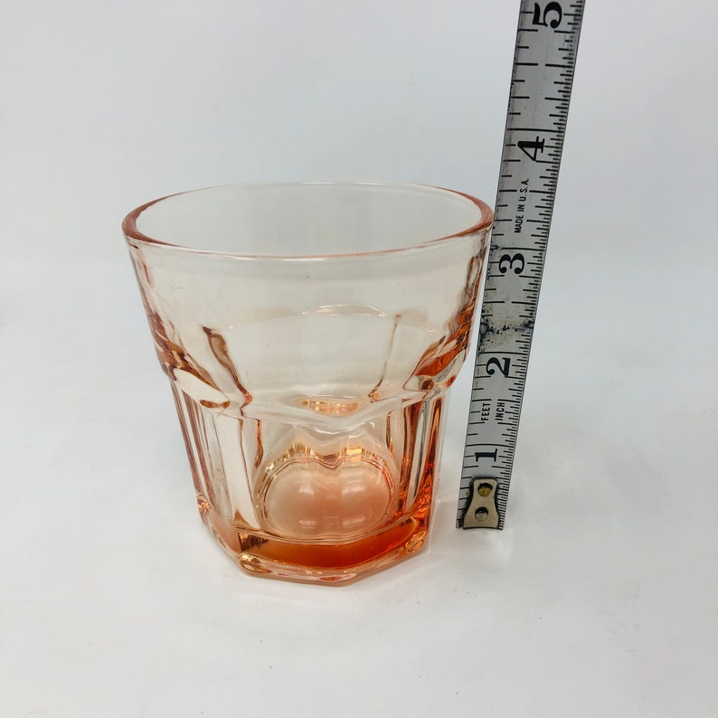 Vintage Libbey Gibraltar Pink Juice Glasses Set of 4 Etsy