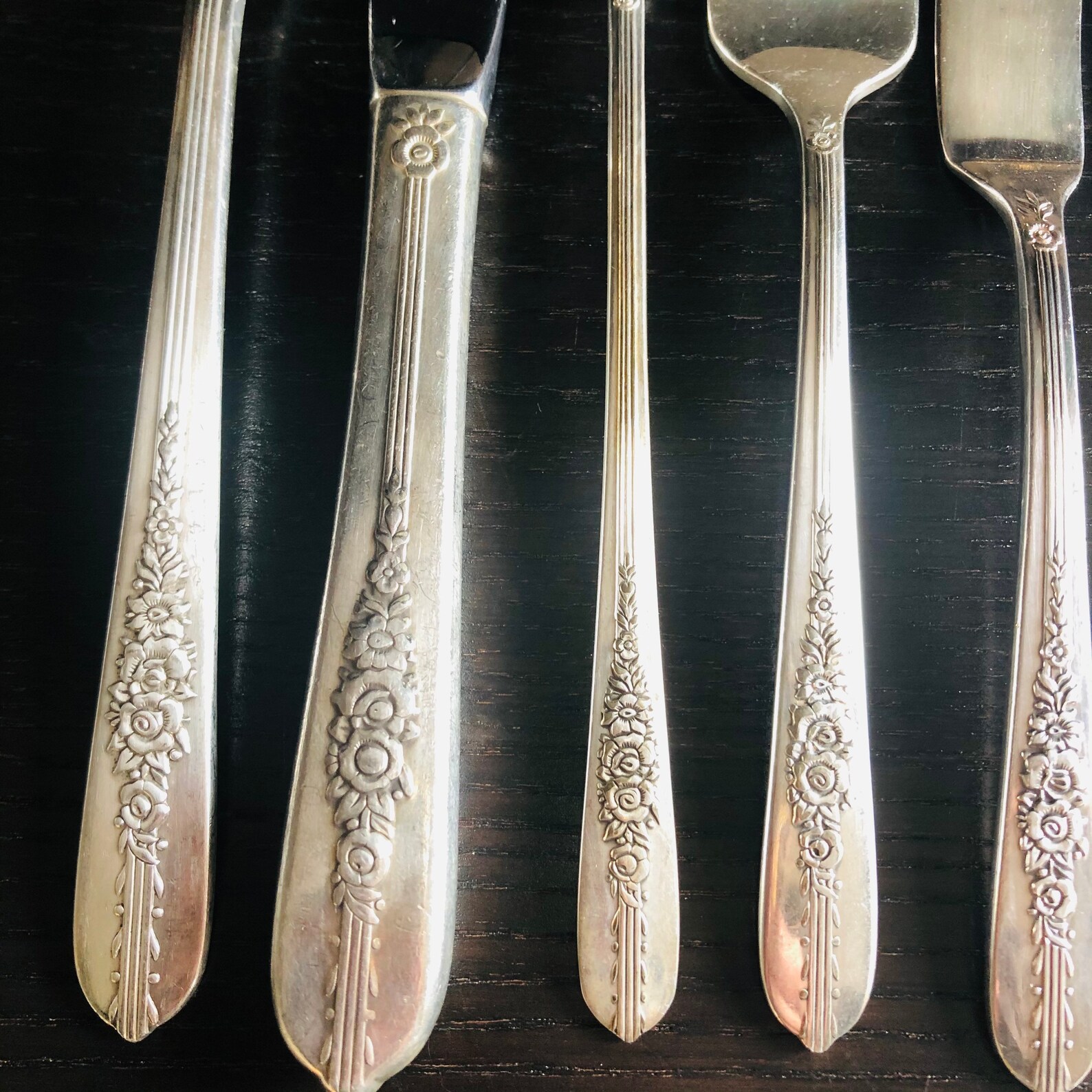 Vintage Nobility Plate 1939 Royal Rose Silver Plate Flatware Etsy