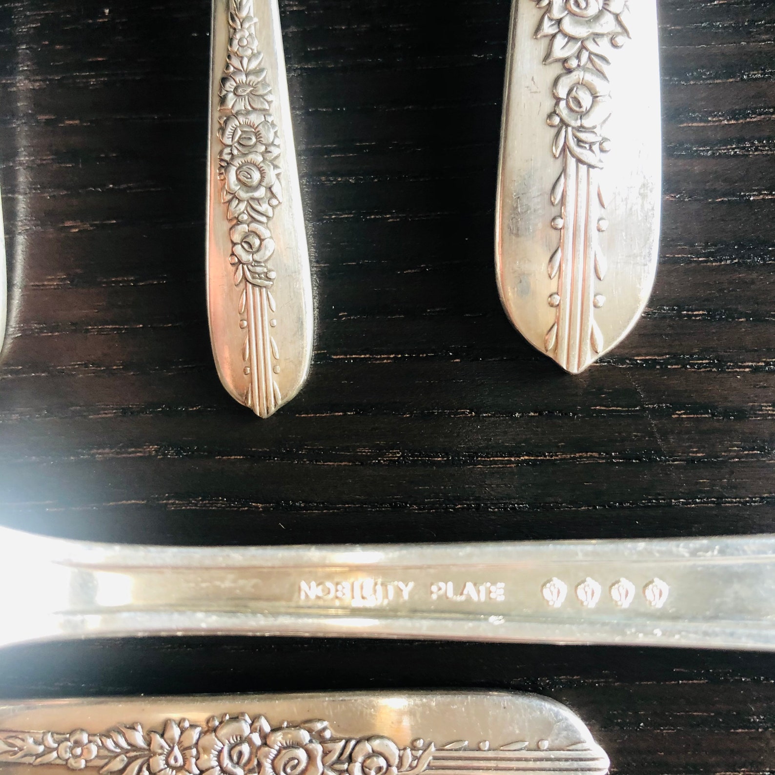 Vintage Nobility Plate 1939 Royal Rose Silver Plate Flatware Etsy