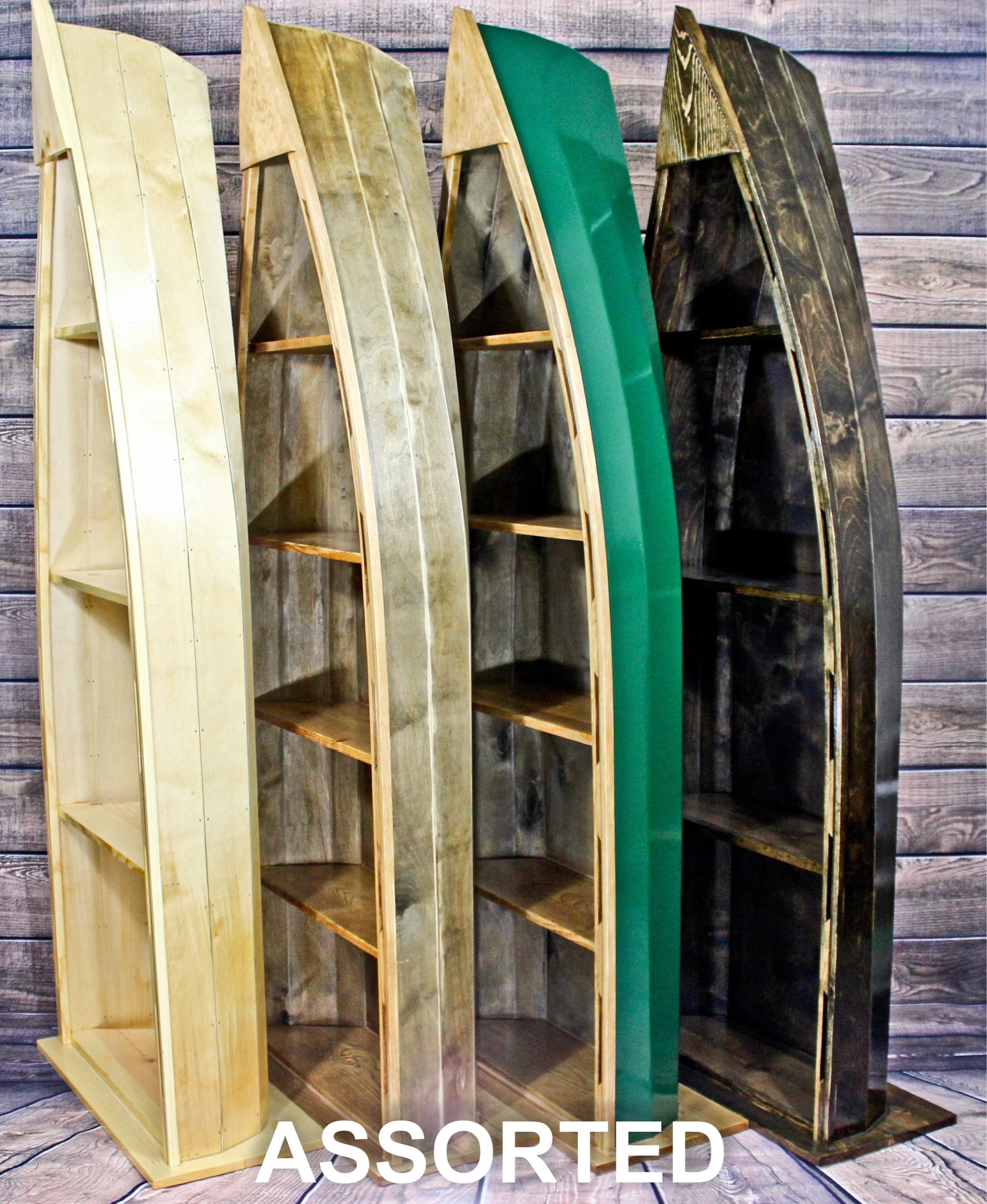 Canoe Book Shelf 8ft Etsy