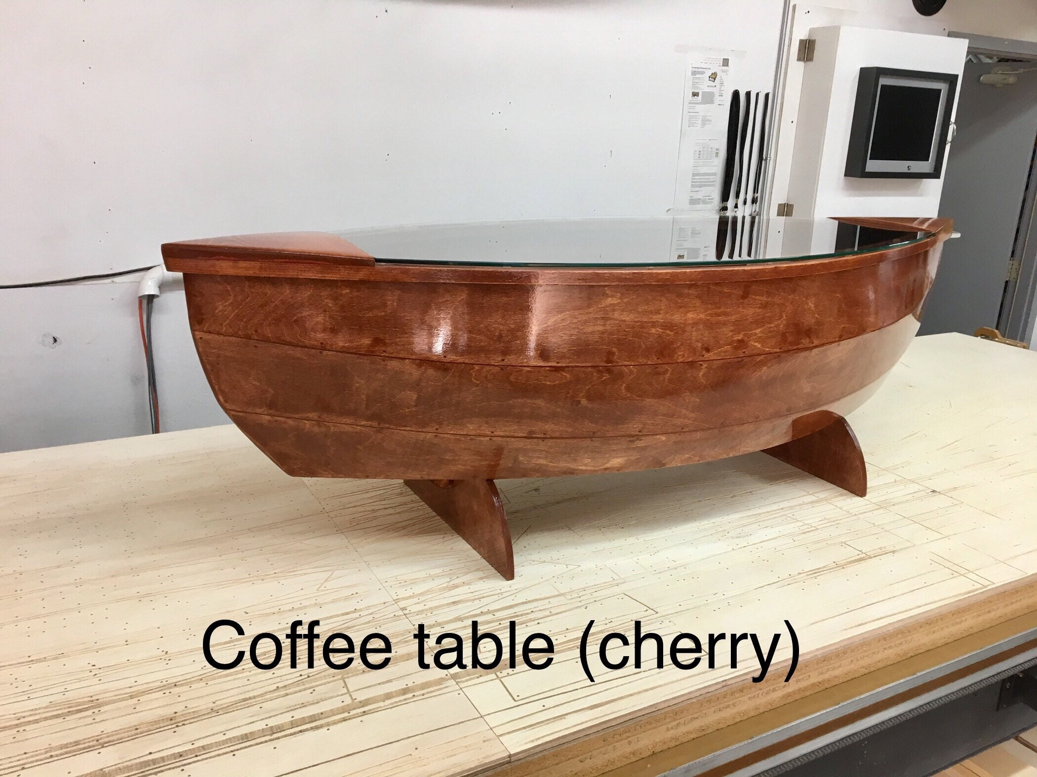 Canoe coffee table Etsy