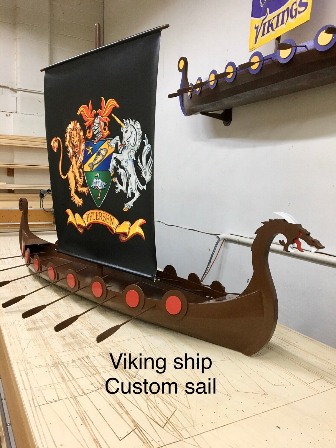 Viking Dragon Ship Etsy