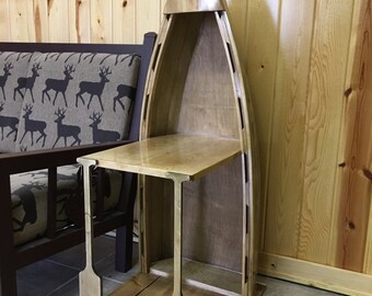 Canoe end table