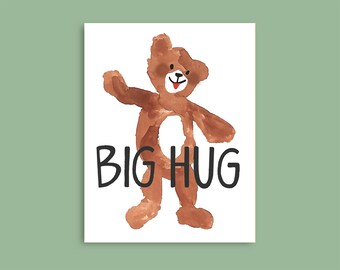 Bear Hug A2 Greeting Card