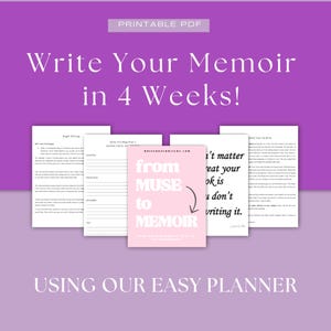 How To Write Your Memoirs And Life Story Printable Autobiography Template Writing Biographies Gift For Parent Gift For Grandparent
