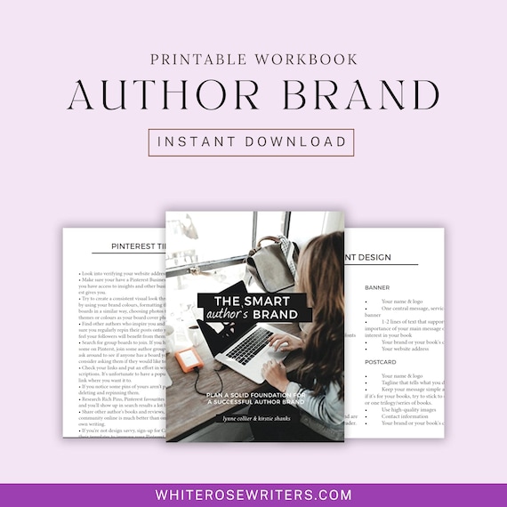 Author Brand Guide Printable Planner: Marketing Workbook for Writers (PDF Download)