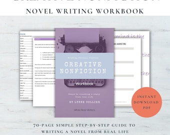 Creative Nonfiction Workbook, Memoir Writing Organizer, Biography Planning Guide (PDF Printable)