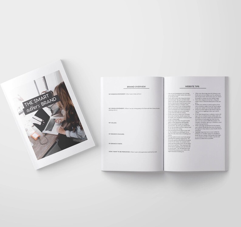 Author Brand Guide Printable Planner: Marketing Workbook for Writers (PDF Download) image 3