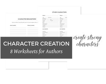 Modelos de perfil de personagem para impressão: planilhas para escritores de romances (download em PDF)