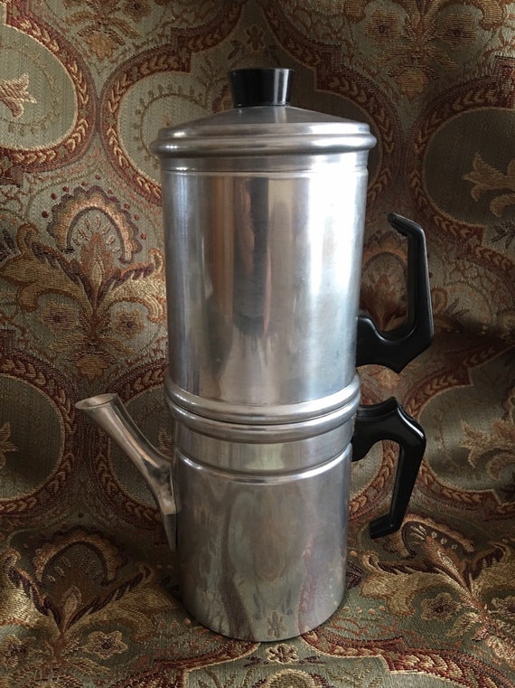 Ilsa Neopolitan Coffee Maker, 6 cup, aluminum