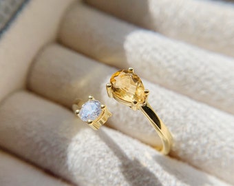 November Birthstone Ring - Etsy