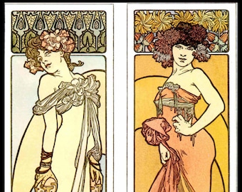 Art Nouveau, Art Nouveau Print, Art Nouveau Poster, Home Decor, Wall Decor, Poster Print, Alphonse  Mucha,  From Documents Decoratifs
