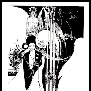 Aubrey Beardsley, Art Nouveau, Art Nouveau Print, Art Nouveau Poster, Home Decor, Wall Decor, Poster Print, Vintage Poster, &quot;Of A Neophyte&quot;