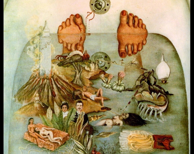 Frida Kahlo, what the Water Gave Me, Circa 1938, Vintage Print, Book