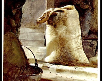 Andrew Wyeth, Thin Ice | Published Lithograph Print Mid 20th