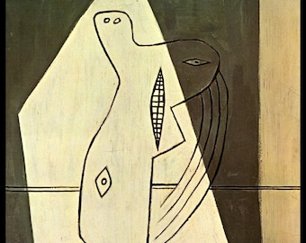 Picasso, Picasso Print, Pablo Picasso, Picasso Poster, Modern Minimalist, Minimalist Wall Art, Picasso Wall Art, "Figure", Vintage Picasso