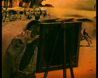 Dali, Salvador Dali, Salvador Dali Print, Salvador Dali Art, Dali Poster, Vintage,  Surrealist, Weird, Strange, Impressions Of Africa-Detail