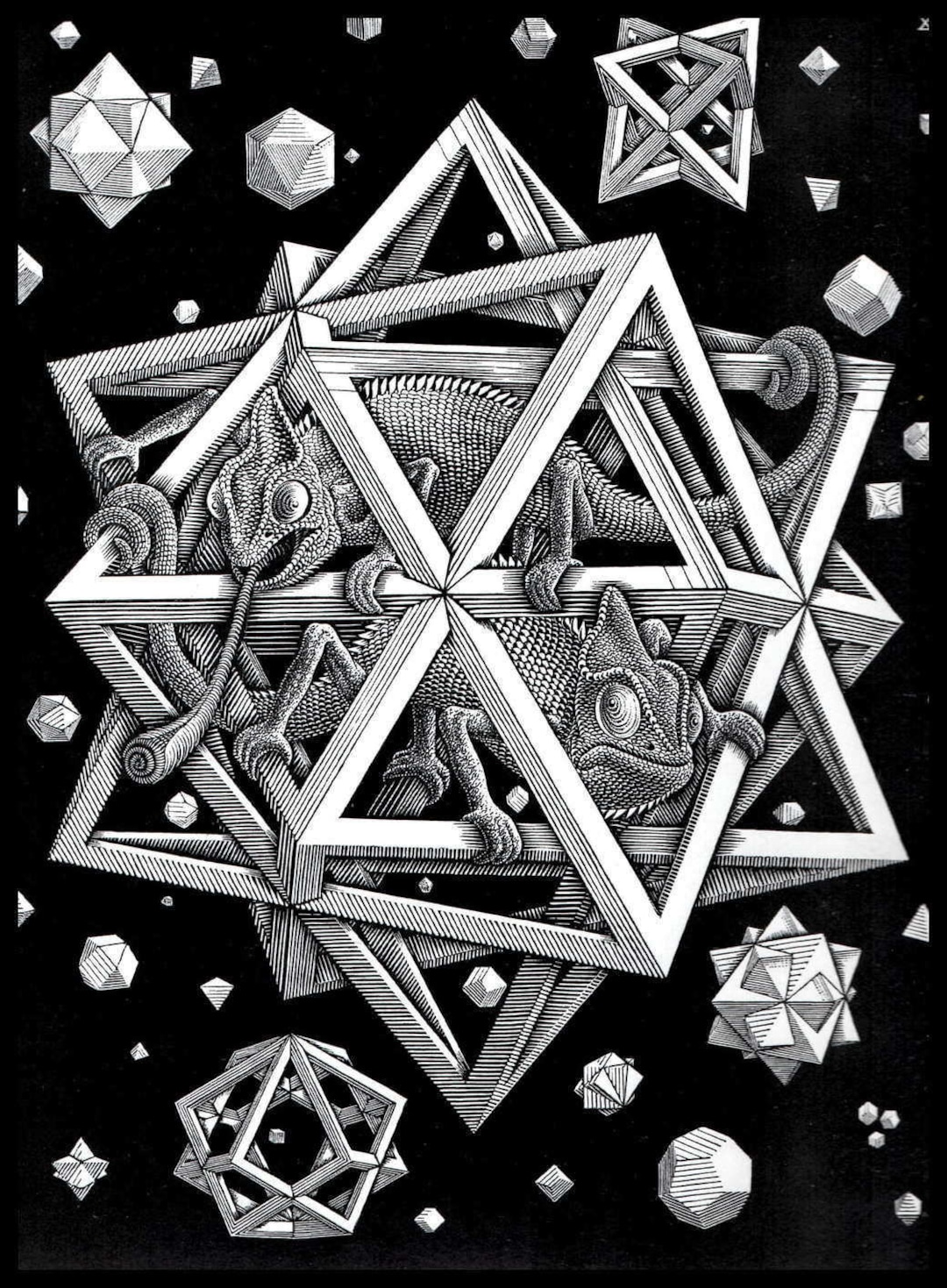 MC Escher Print, Escher Art, MC Escher Print, Escher Art,