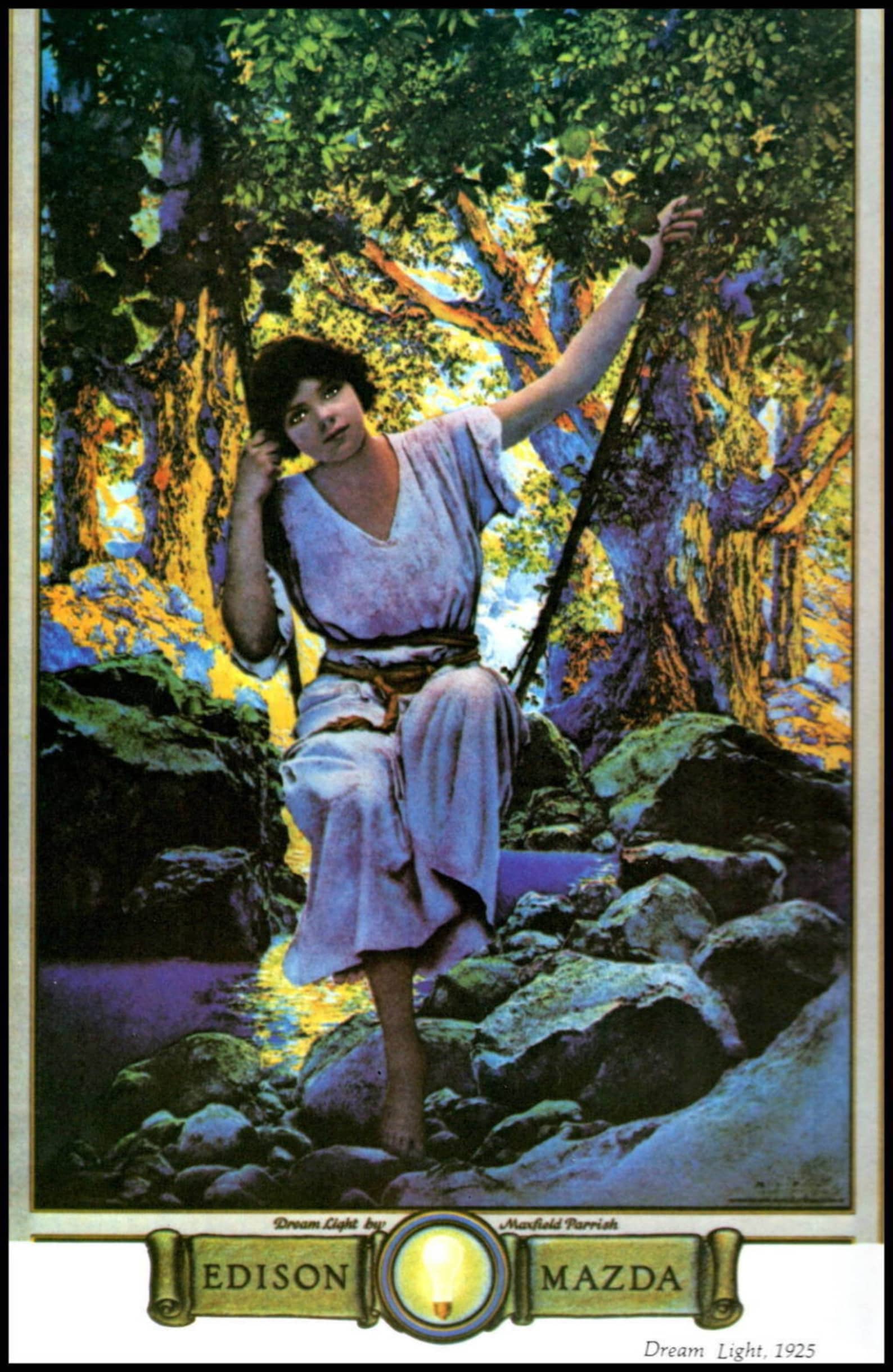 Maxfield Parrish Art Nouveau Parrish Prints Home Decor Art Etsy