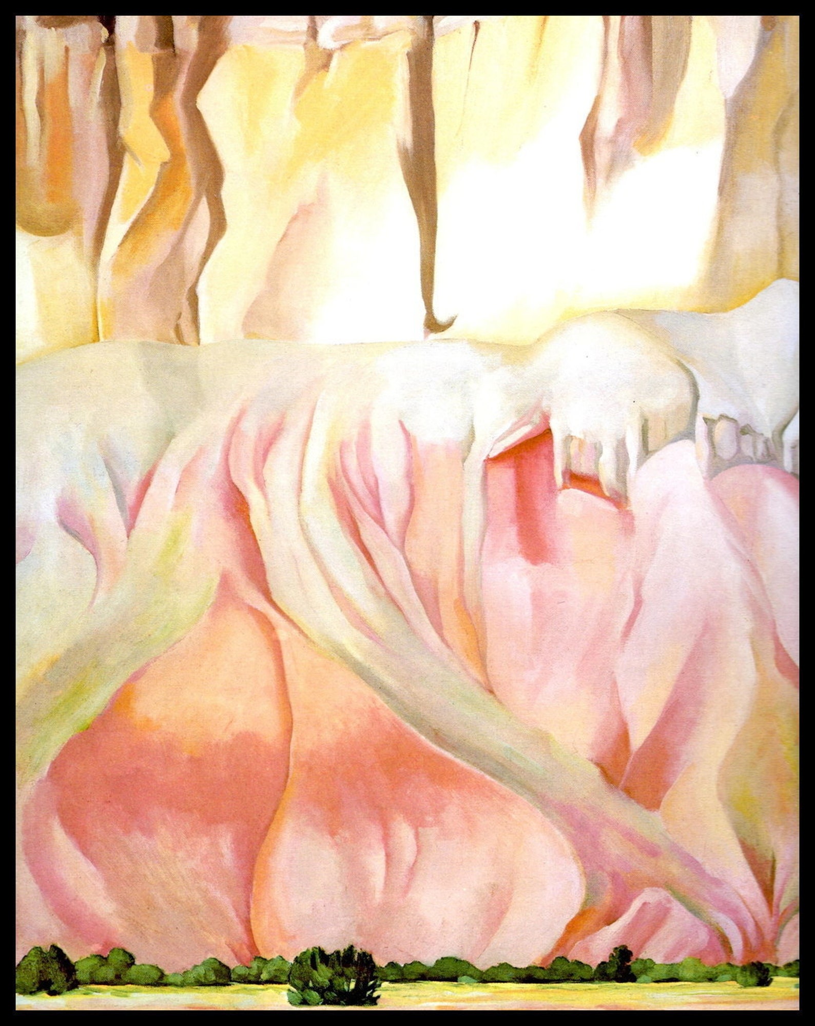 O'Keeffe Print O'Keefe Print Cliffs Beyond Etsy