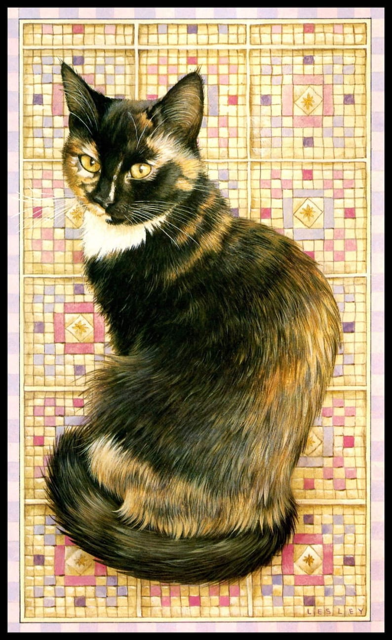 Cat Art Print Cat Painting Cat Print Cat Illustration Etsy