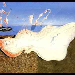 Dali, Salvador Dali, Salvador Dali Print, Salvador Dali Art, Dali Poster, Surrealist, Weird, Strange, Dali, Altered Art, &quot;The Bather&quot;