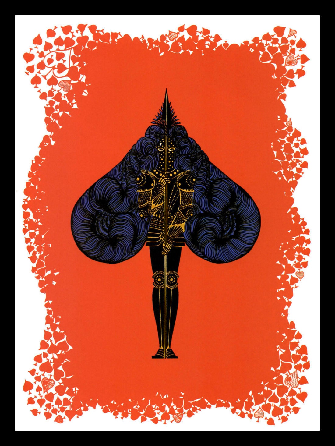 Erte Classic Art Deco Print, the Aces: 
