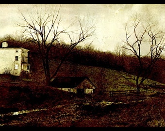 Andrew Wyeth, Andrew Wyeth Print, Fine Art Print, Vintage Wyeth Print, American Artist, Wall Art, Wyeth Painting, "Evening At Kuerner's"