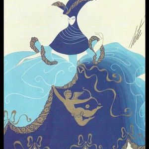 Erte  Vintage Art Deco Print, &quot;Costume Design For Casanova, Les Amourenx&quot;, 1930. Original Vintage Art Print, Wall Decor