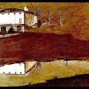 Andrew Wyeth, Andrew Wyeth Print, American Art, American Artist, Americana, Wyeth Print, Wyeth Art, Pennsylvania Artist,&quot;Brown Swiss-Detail&quot;