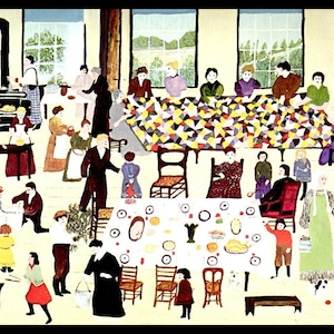Grandma Moses, Grandma Moses Print, Country Decor, Primitive, Folk Art, Americana, Circa 1950, Vintage Book Page Print
