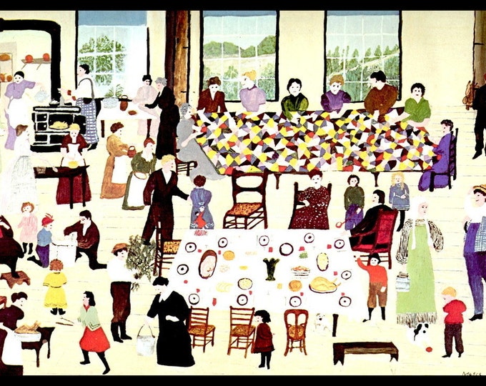 Grandma Moses Grandma Moses Print Country Decor Primitive - Etsy