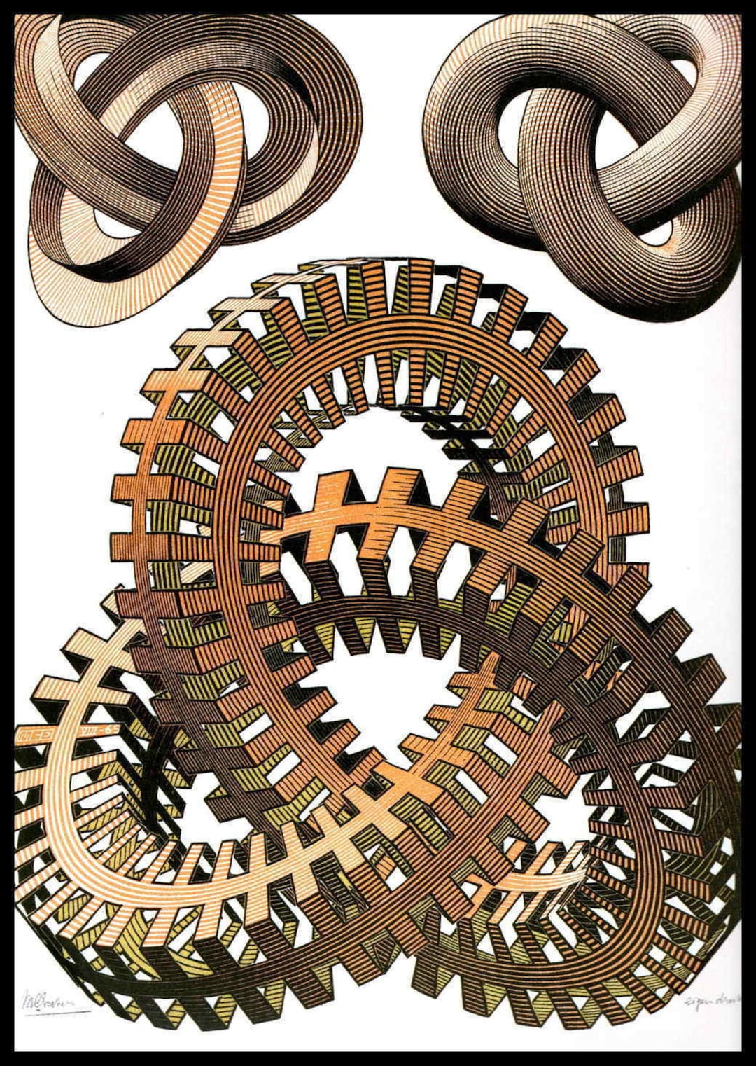 M C Escher Print, Escher Art,